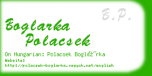 boglarka polacsek business card